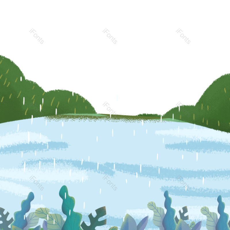 叶子图片,装饰元素,夏天PNG,雨水免抠素材